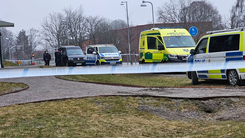 Stor polisinsats i Klockaretorpet