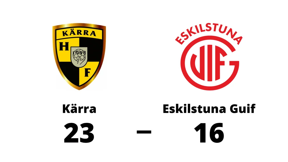Kärra HF vann mot Eskilstuna Guif