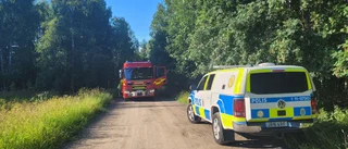 Skadade ryttaren förd för vidare vård till Uppsala 