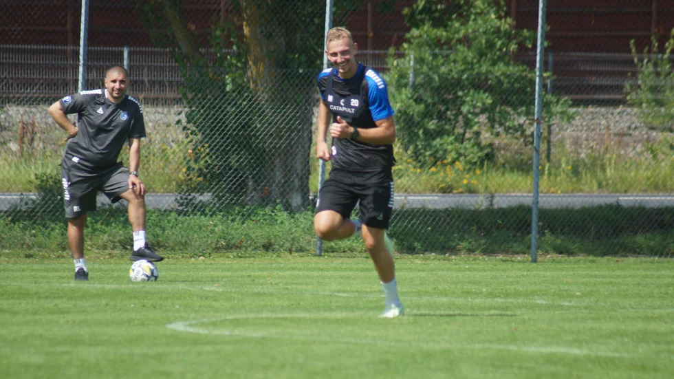 Jakob Voelkerling Persson under tisdagens träning.