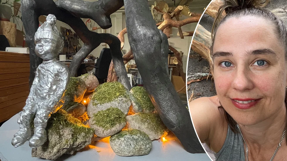 Elin Magnusson har fått uppdraget att gestalta konstverket i den kommande rondellen på Tullgatan. Barndomens mystik och känslan av helighet i naturen är hennes utgångspunkt i arbetet.