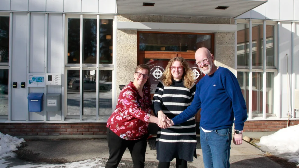 Erika Carlberg, Sophie Carlberg och Ulf Karlsson är överens och ser fram emot ett djupare samarbete av att Restaurang Canis flyttar in och driver restaurangen på entreprenad.