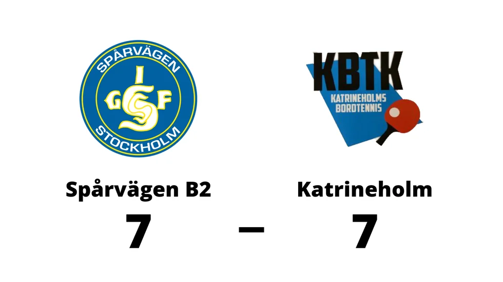 Spårvägens BTK B2 spelade lika mot Katrineholms BTK