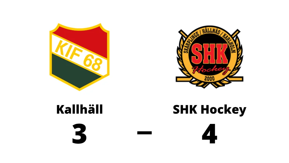 Kallhälls IF förlorade mot SHK Hockey Club