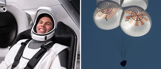 Astronauten Marcus Wandt landar i Luleå