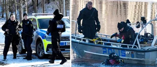 Skelleftepolisen sökte vapen på älvsbotten