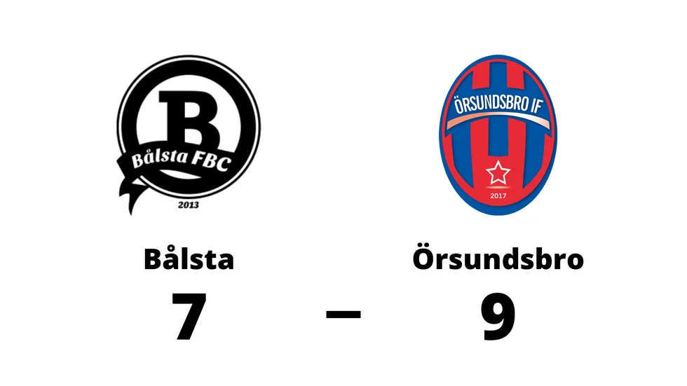 Bålsta FBC förlorade mot Örsundsbro IF