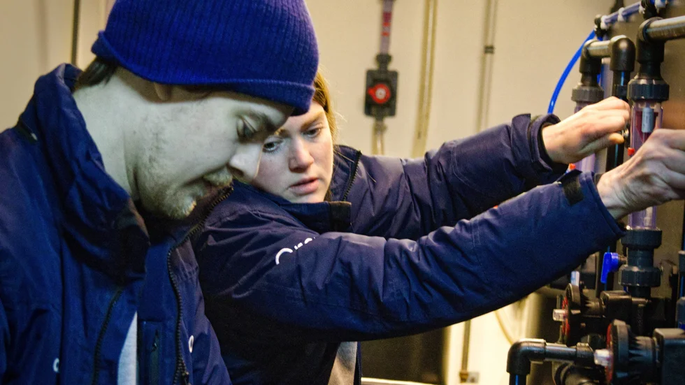 Tore Jägerup är driftekniker och Johanna Fröjd är projektledare för projektet ReCod. 