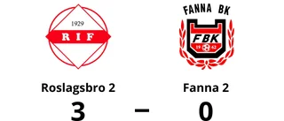 Fanna 2 besegrades på bortaplan av Roslagsbro 2