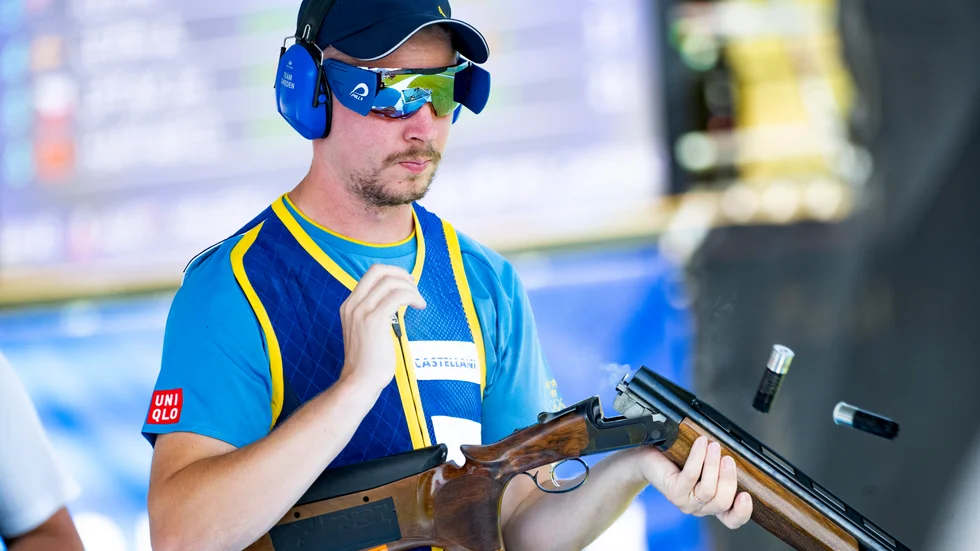 Rickard Levin Andersson i kvalet i trap.