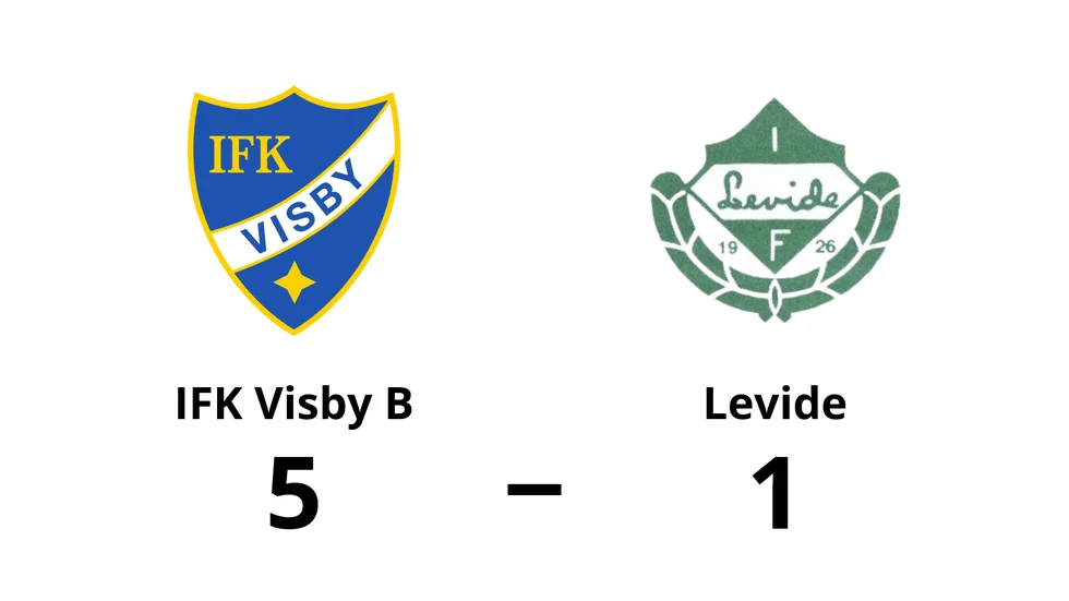 IFK Visby B vann mot Levide IF