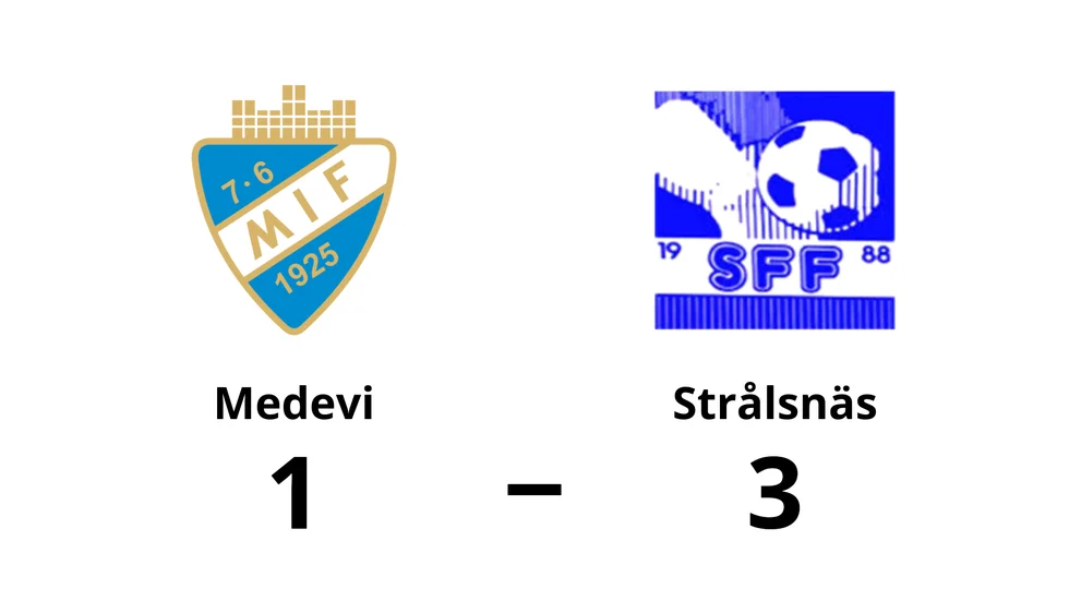 Medevi IF förlorade mot Strålsnäs FF