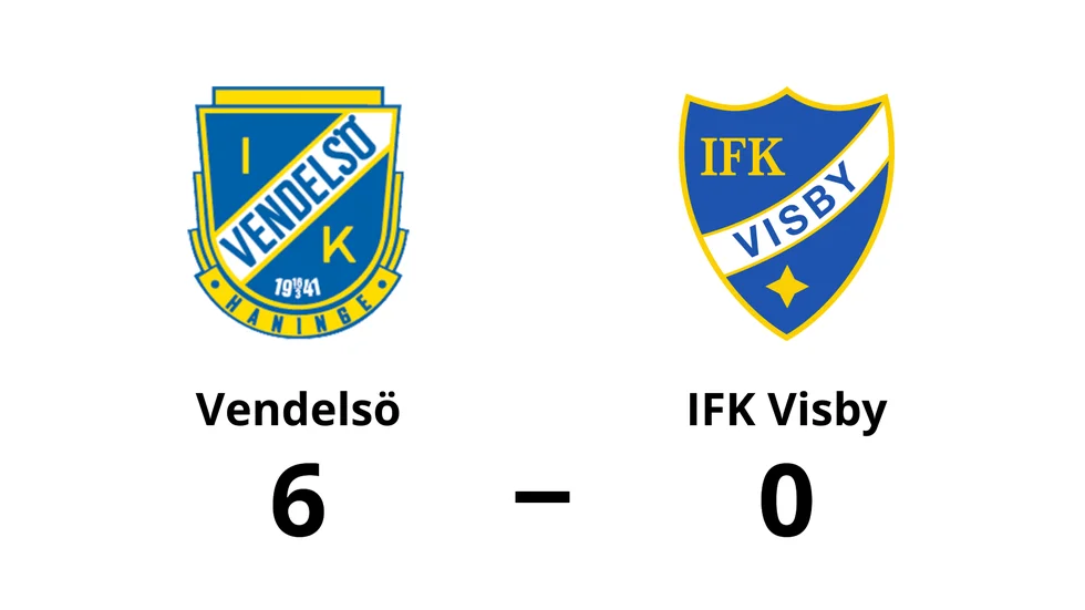 Vendelsö IK vann mot IFK Visby