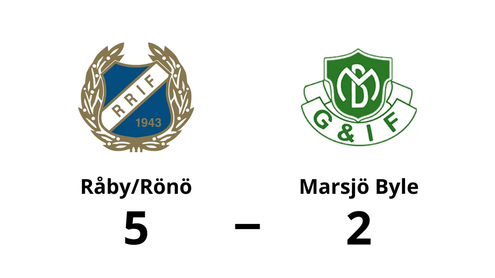 Råby-Rönö IF vann mot Marsjö-Byle GoIF