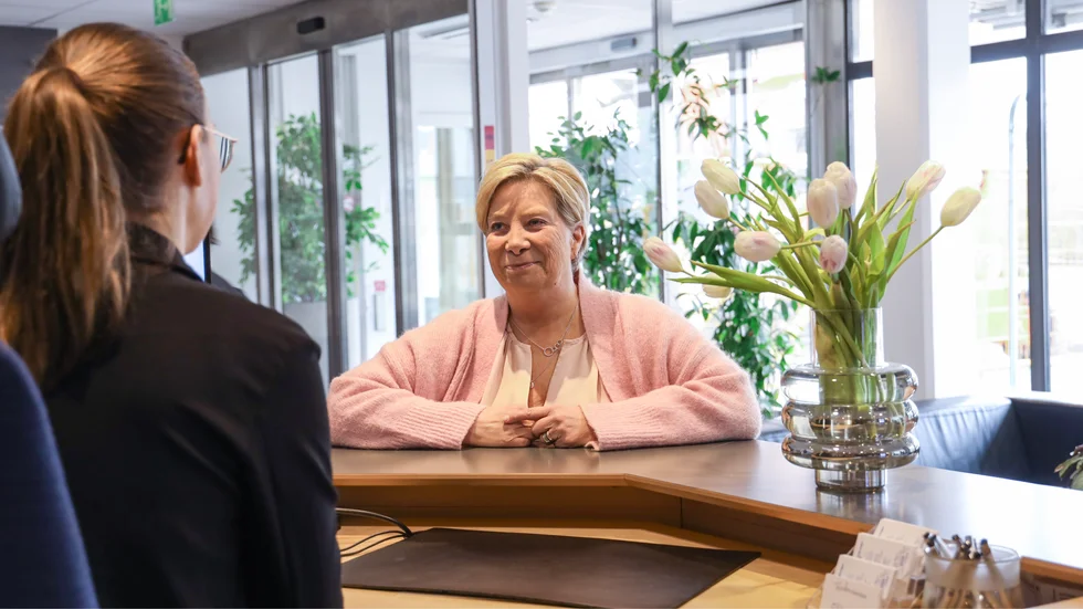 Maria är både försäkringsrådgivare och kund hos LF Gotland och uppskattar tillbakakakan.