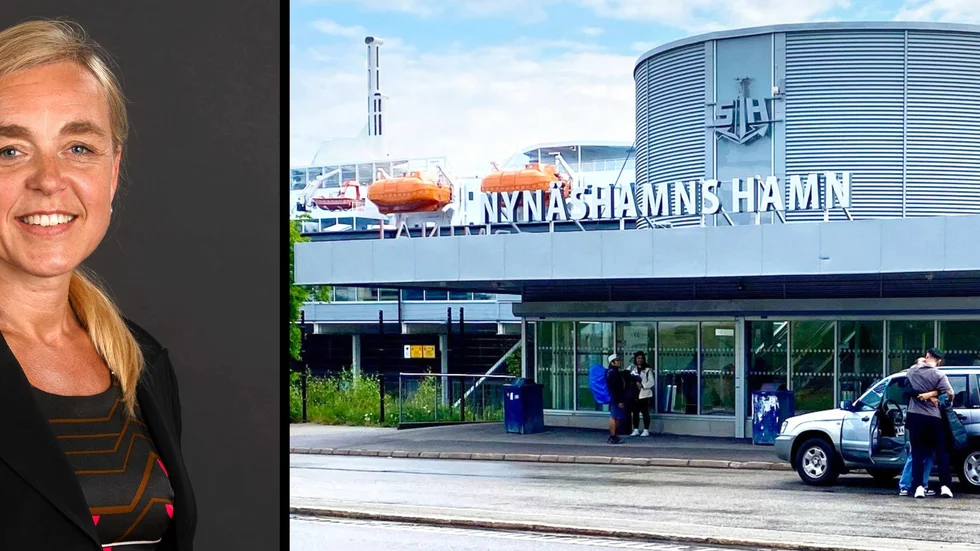 Camilla Strümpel, kommunikationschef på Stockholms hamnar som ansvarar för Nynäshamns hamn.