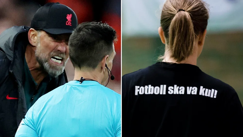 Jürgen Klopp må vara en världstränare i fotboll, men att skrika domaren i ansiktet är inget för ungdomsledare att se upp till, menar krönikören Herman Öberg.