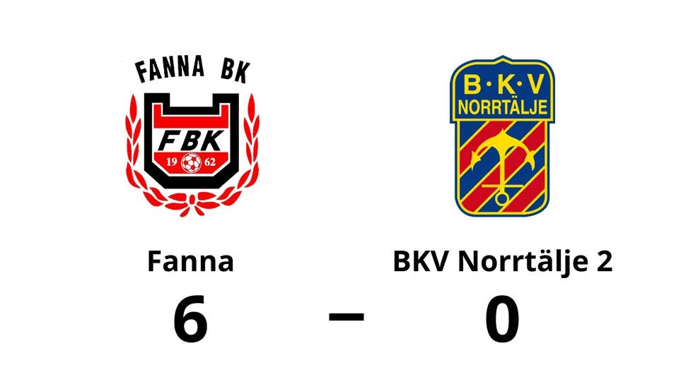 Fanna BK vann mot BKV Norrtälje 2