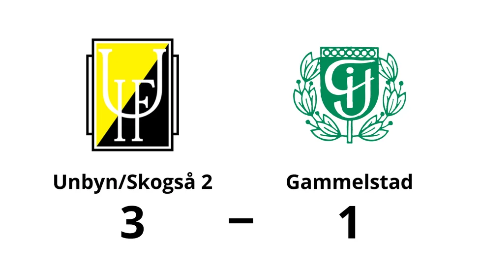 Unbyns IF/Skogså IF 2 vann mot Gammelstads IF