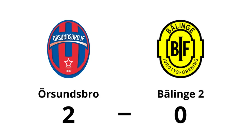 Örsundsbro IF vann mot Bälinge IF 2