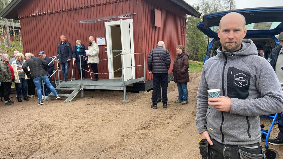 Jonas Rydberg ser lanthandeln som ett lyft för Kvarsebo.