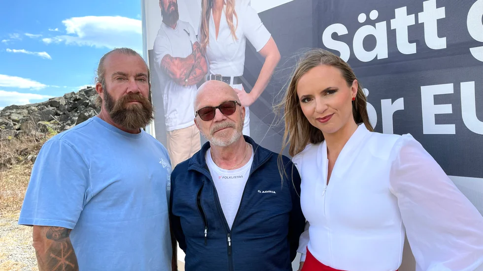 Jan Emanuel, Hans Palo från Övertorneå och Sara Skyttedal är Folklistans toppkandidater inför EU-valet 9 juni. 