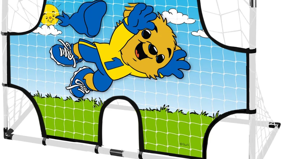 Bamse Fotbollsmål Med Skottduk 