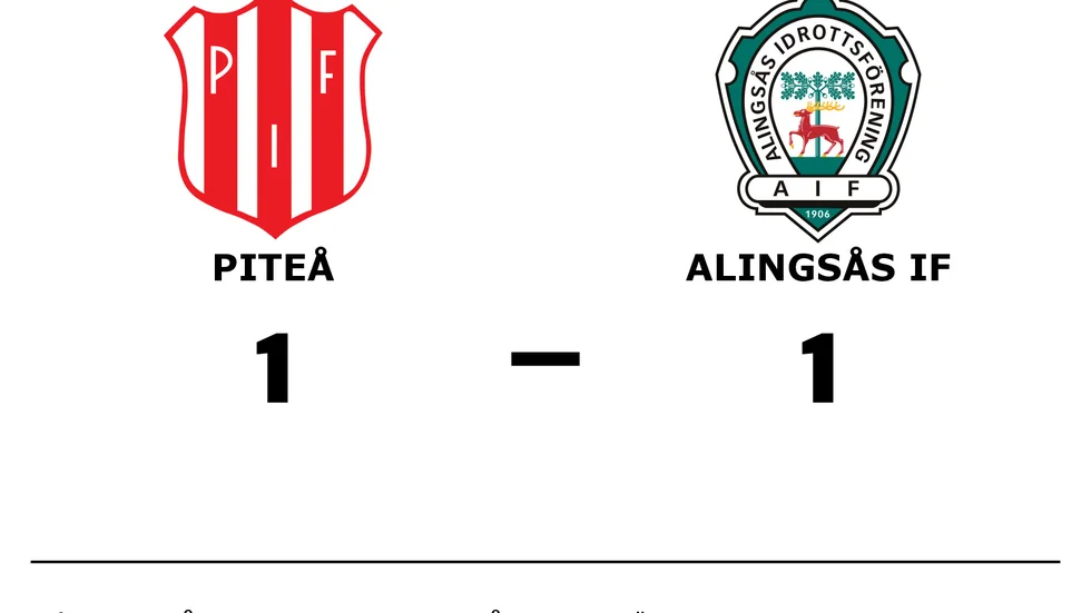 Piteå IF DFF spelade lika mot Alingsås IF