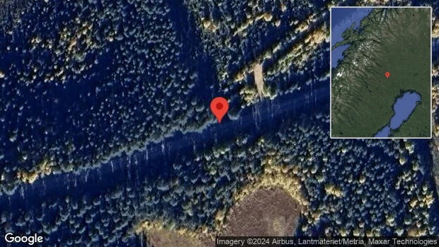Just nu: Stopp på väg 810 på grund av viltolycka med en personbil