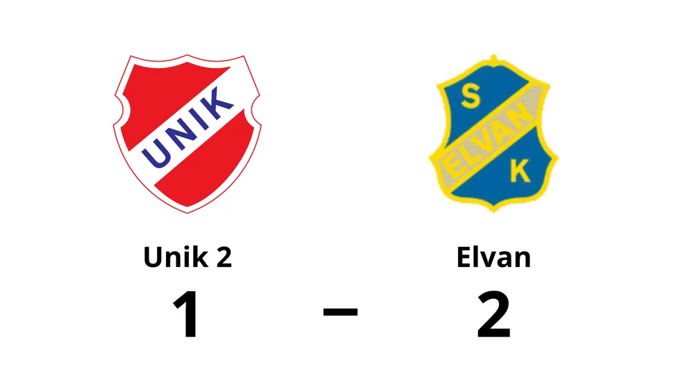Unik FK 2 förlorade mot SK Elvan