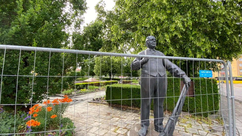 JP Johansson står redan staty vid GUstav Adolfs plan. Nu ska också parken få hans namn.