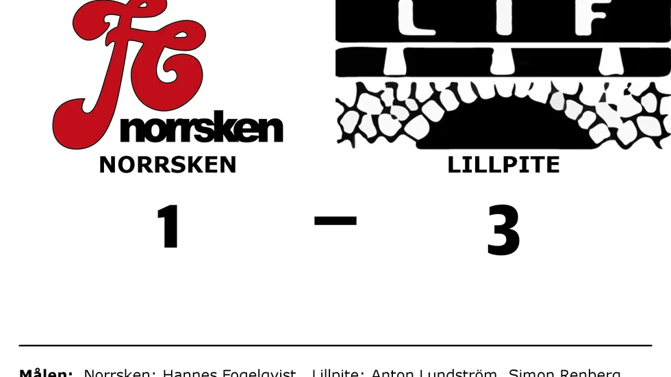FC Norrsken förlorade mot Lillpite IF