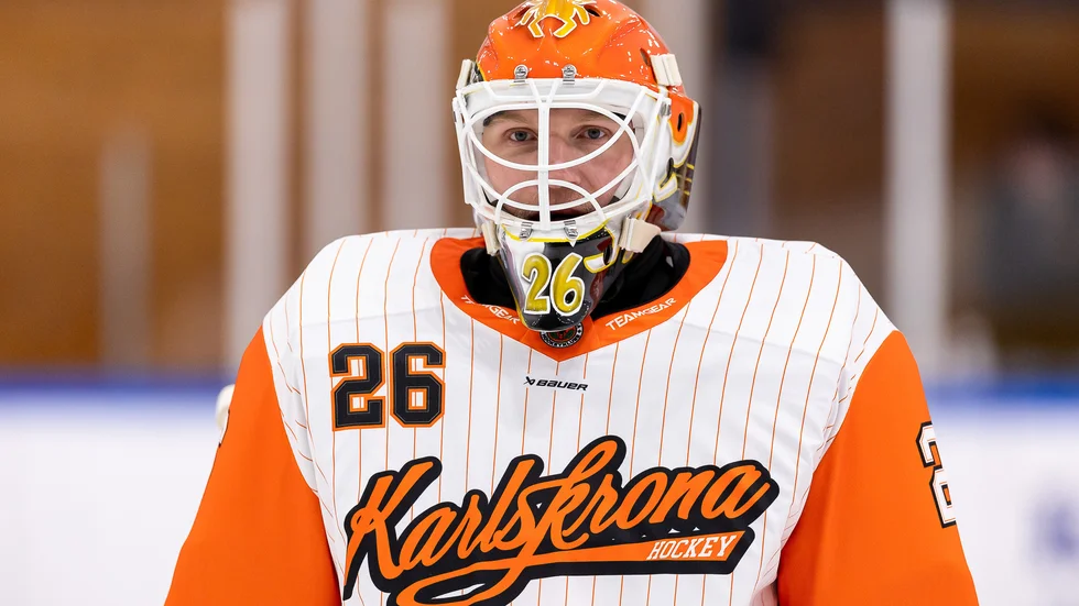 Viktor Kokman tillhör det absoluta toppskiktet av målvakter i Hockeyettan.
