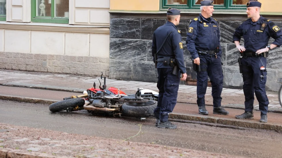 Olyckan inträffade strax efter klockan 08 på onsdagsmorgonen.