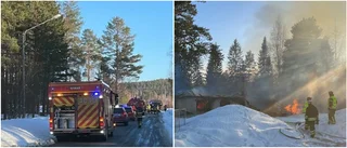 Brand i lantbruksbyggnad: "Låter ladugården brinna ner"