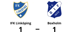 Kryss i mötet mellan IFK Linköping och Boxholm