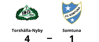 Torshälla-Nyby vann mot Somtuna på Torshargs IP efter rivstart