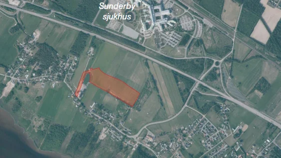 Det markerade området ska omvandlas från odlingsmark till bostadsområde. Nu ställs detaljplanen ut på samråd.