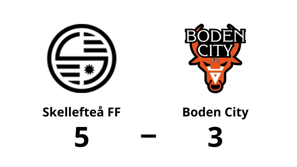 Skellefteå FF vann mot Boden City FC