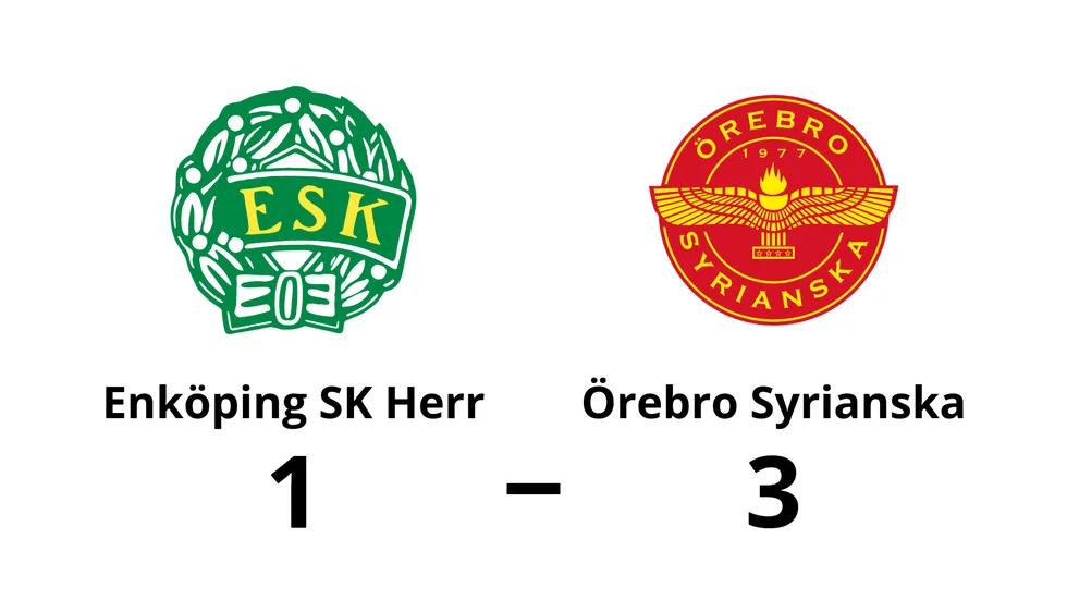 Enköping SK Herr förlorade mot Örebro Syrianska