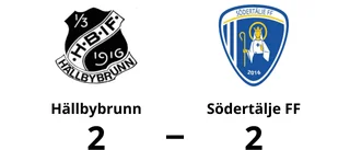 Halvtidsledning blev bara en poäng för Hällbybrunn