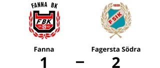 Fanna tappade ledning och föll mot Fagersta Södra