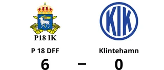 Klar seger för P 18 DFF mot Klintehamn