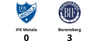 Borensberg segrade mot IFK Motala på Askling Bil Arena