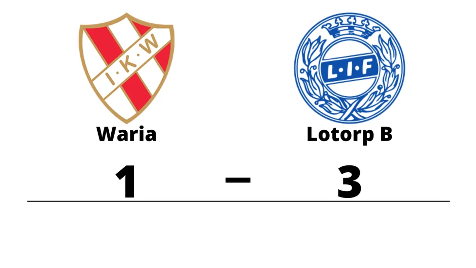 IK Waria förlorade mot Lotorps IF B