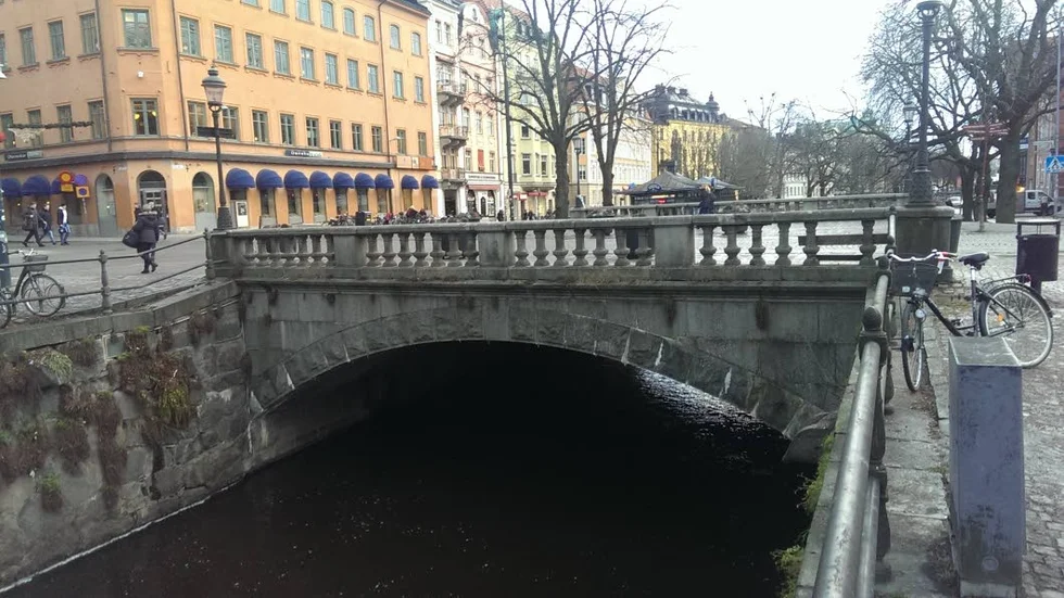 Anrik. Första versionen av Nybron byggdes 1645.