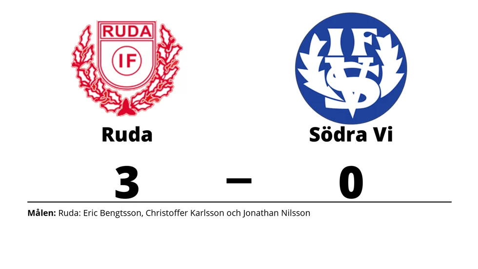 Ruda IF vann mot Södra Vi IF