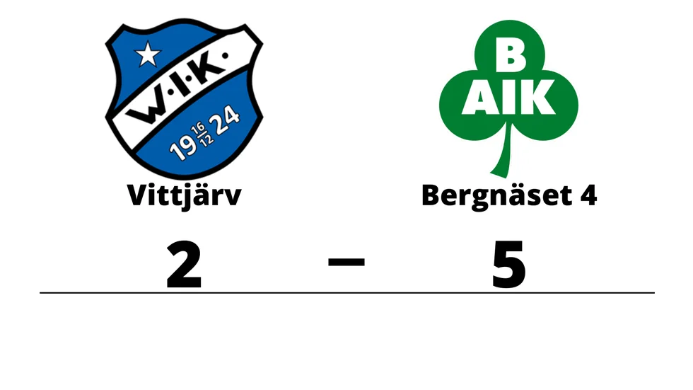 Vittjärvs IK/Hedens IF 2 förlorade mot Bergnäsets AIK 4