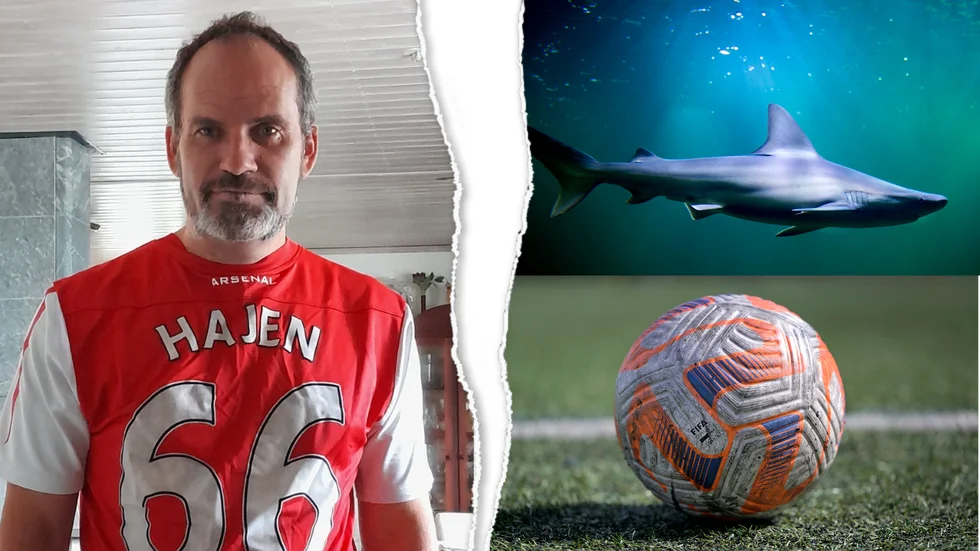 Kenneth "Hajen" Johansson har blivit ett med sitt smeknamn. Det hela startade på hans femtonårsdag och sedan dess har det hängt i.