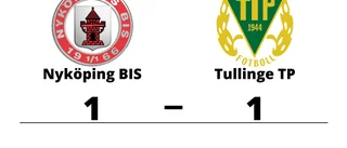 Oavgjort mellan Nyköping BIS och Tullinge TP i P 17 Div 1 Region 4 Grupp 1